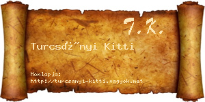 Turcsányi Kitti névjegykártya