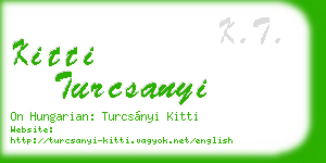 kitti turcsanyi business card