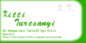 kitti turcsanyi business card